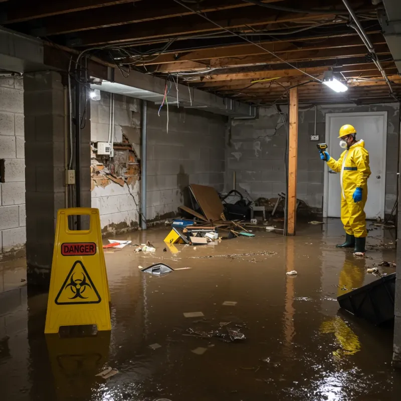 Flooded Basement Electrical Hazard in Wailua Homesteads, HI Property